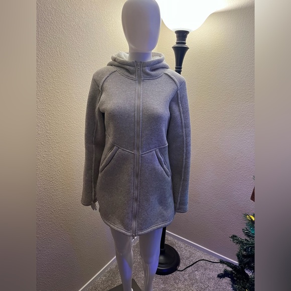 Avalanche Outdoor Supply Co. SUPER RARE reverse patched fleece jacket 🧥 hood - Picture 2 of 9